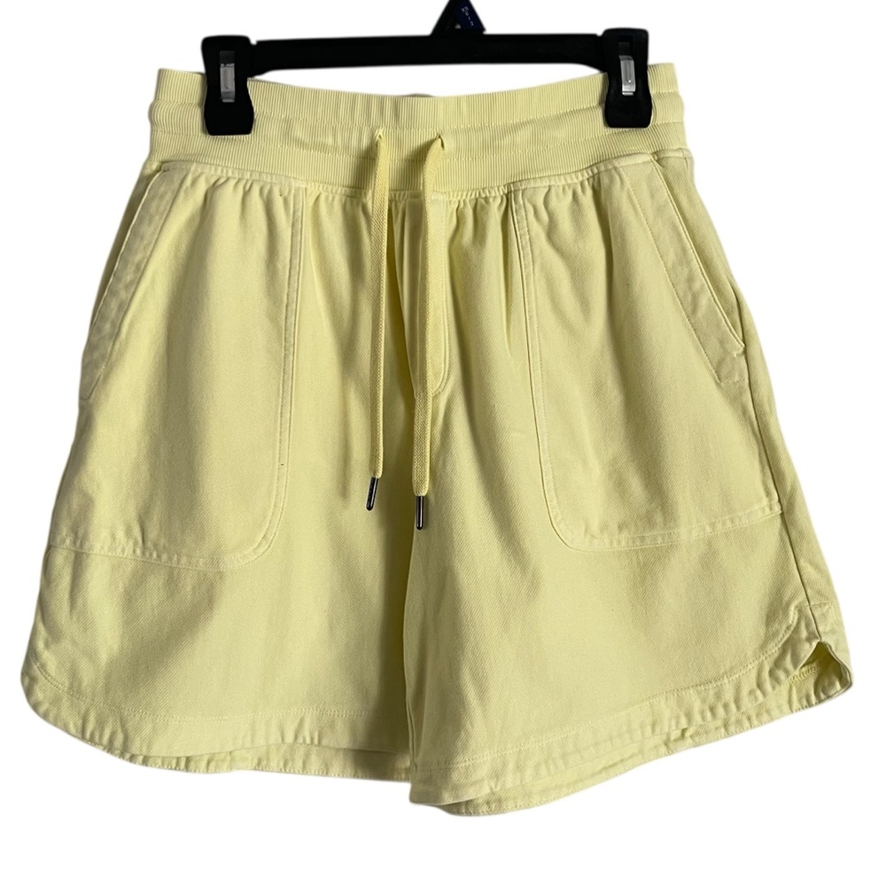 Athleta Women's Farallon Midi Short 7 Inseam Yellow 798619 Size Small